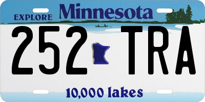 MN license plate 252TRA
