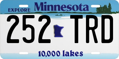 MN license plate 252TRD