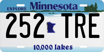 MN license plate 252TRE