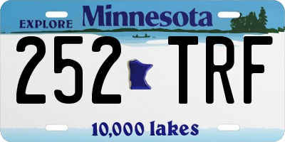 MN license plate 252TRF