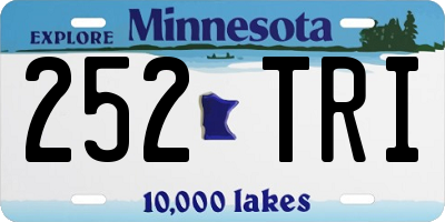 MN license plate 252TRI