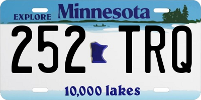 MN license plate 252TRQ