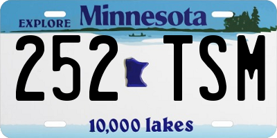 MN license plate 252TSM