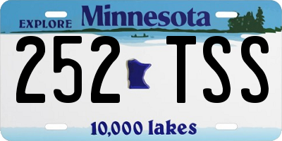 MN license plate 252TSS