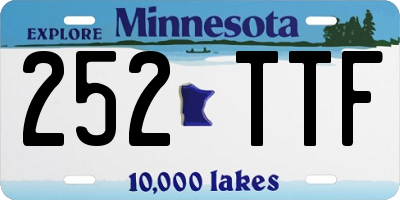MN license plate 252TTF