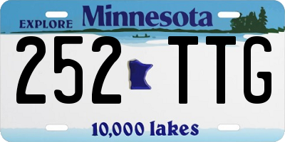 MN license plate 252TTG