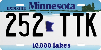 MN license plate 252TTK