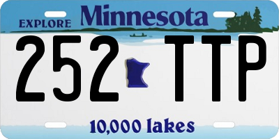 MN license plate 252TTP