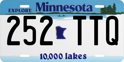 MN license plate 252TTQ