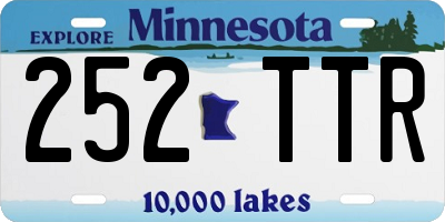 MN license plate 252TTR
