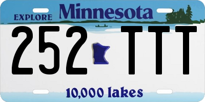 MN license plate 252TTT