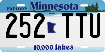 MN license plate 252TTU