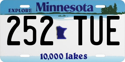 MN license plate 252TUE