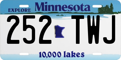MN license plate 252TWJ