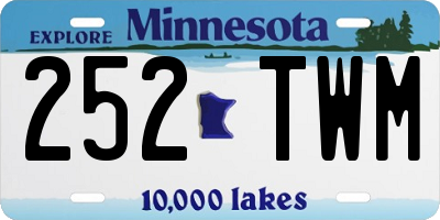 MN license plate 252TWM