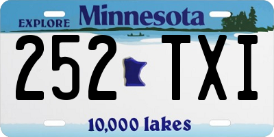 MN license plate 252TXI