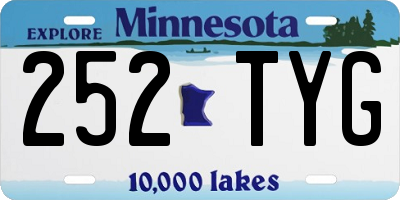 MN license plate 252TYG