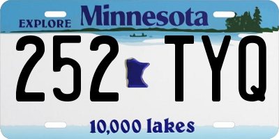 MN license plate 252TYQ