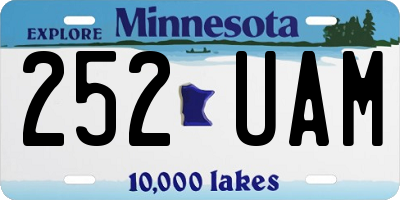 MN license plate 252UAM