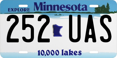 MN license plate 252UAS