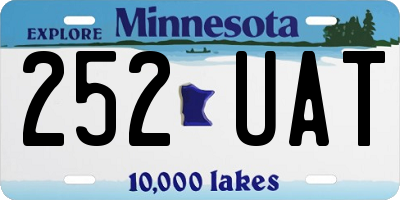MN license plate 252UAT