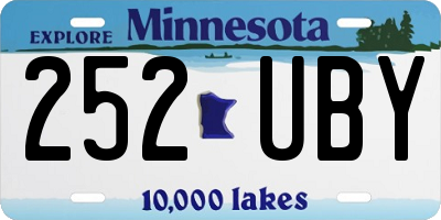 MN license plate 252UBY