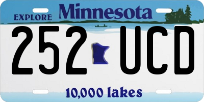 MN license plate 252UCD