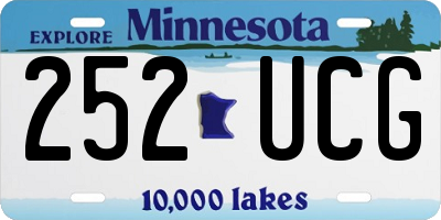 MN license plate 252UCG