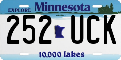 MN license plate 252UCK