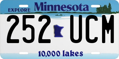 MN license plate 252UCM