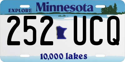 MN license plate 252UCQ