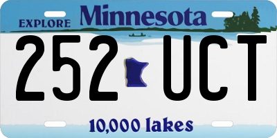 MN license plate 252UCT