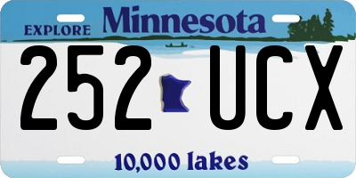 MN license plate 252UCX