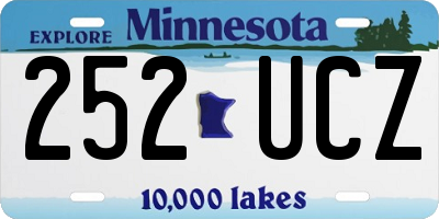 MN license plate 252UCZ