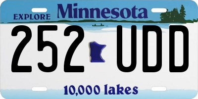 MN license plate 252UDD