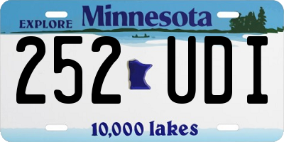 MN license plate 252UDI