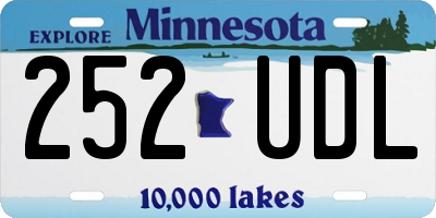 MN license plate 252UDL