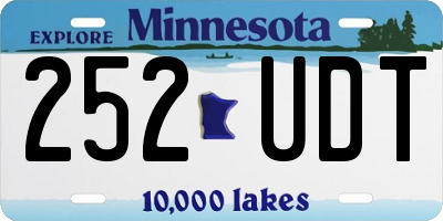 MN license plate 252UDT