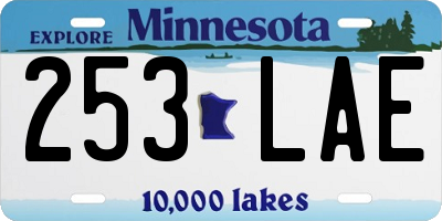 MN license plate 253LAE