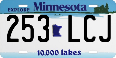 MN license plate 253LCJ