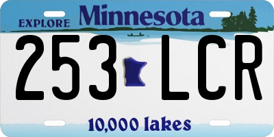 MN license plate 253LCR