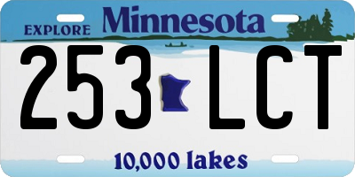 MN license plate 253LCT