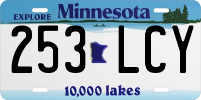 MN license plate 253LCY