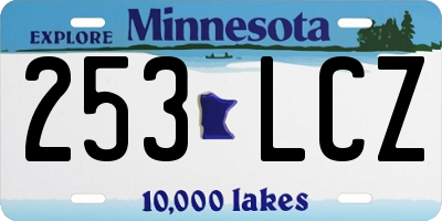 MN license plate 253LCZ