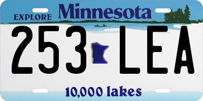 MN license plate 253LEA