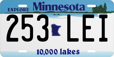 MN license plate 253LEI