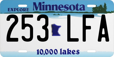 MN license plate 253LFA