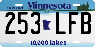 MN license plate 253LFB
