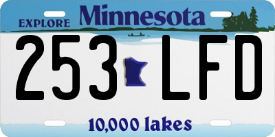 MN license plate 253LFD