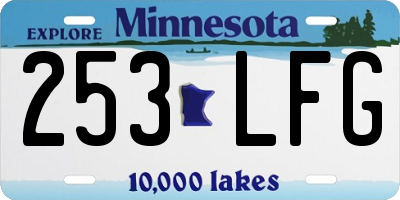 MN license plate 253LFG